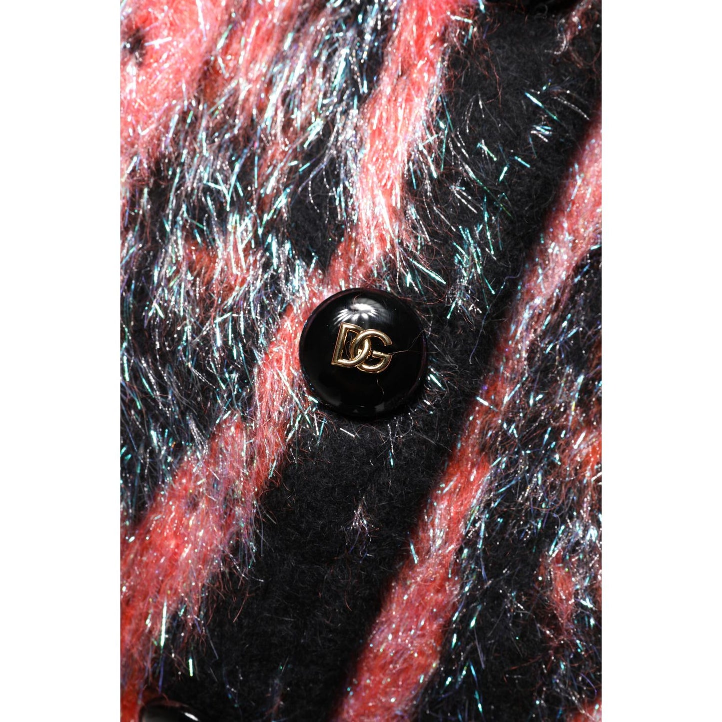 Dolce & Gabbana Red Mohair Wool Button Down Cardigan Sweater