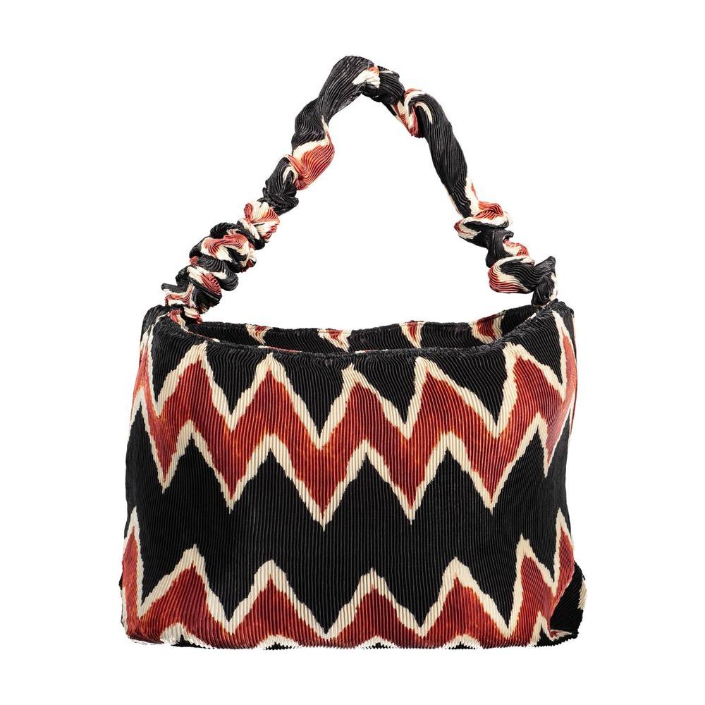 Front view with bag zipped and handles upright.