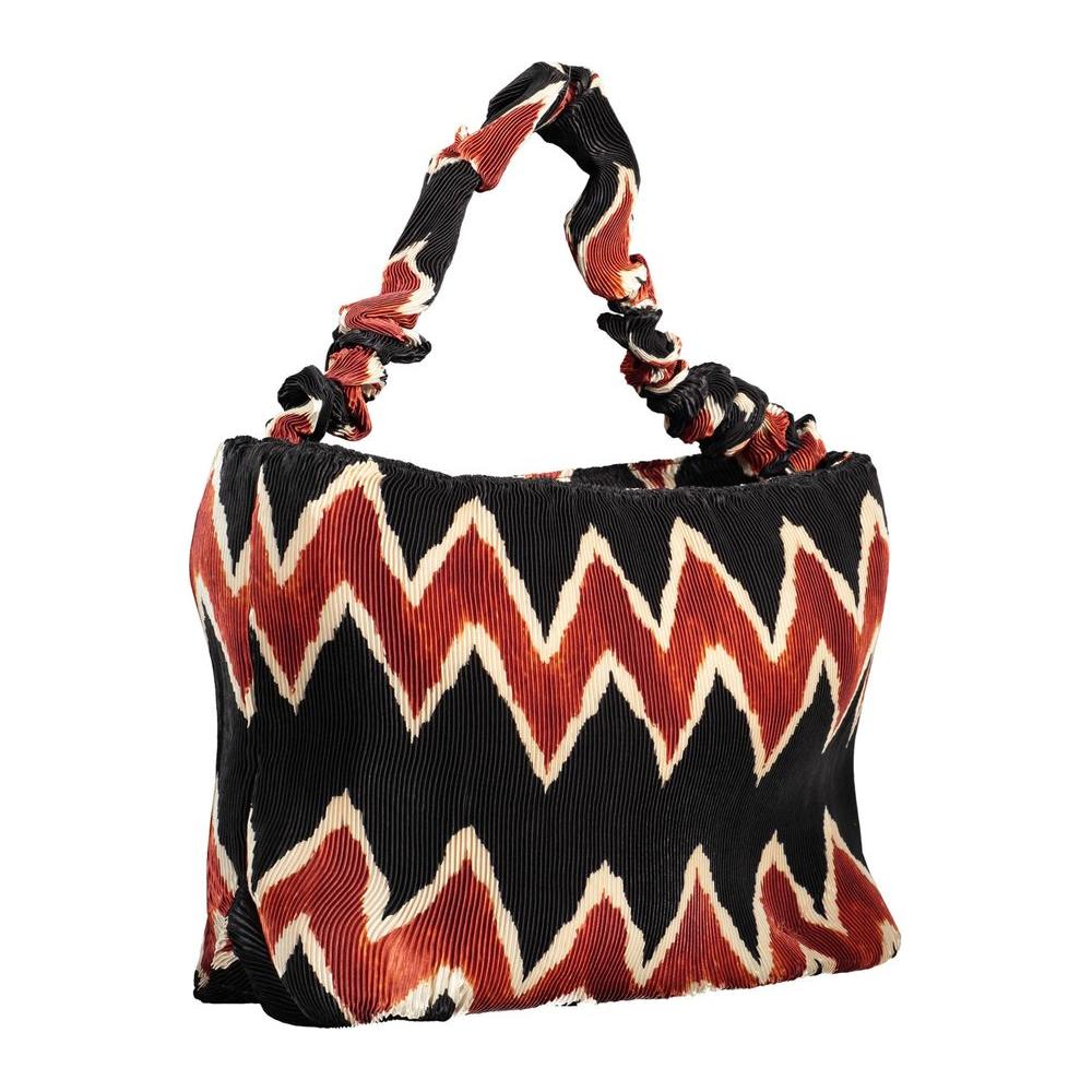 Front view with bag zipped and handles upright.