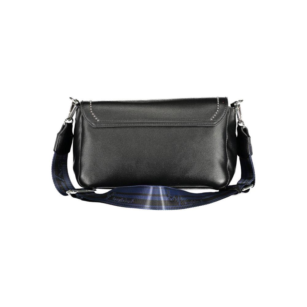 Front view with bag zipped and handles upright.