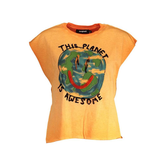 Desigual Orange Cotton Women Top