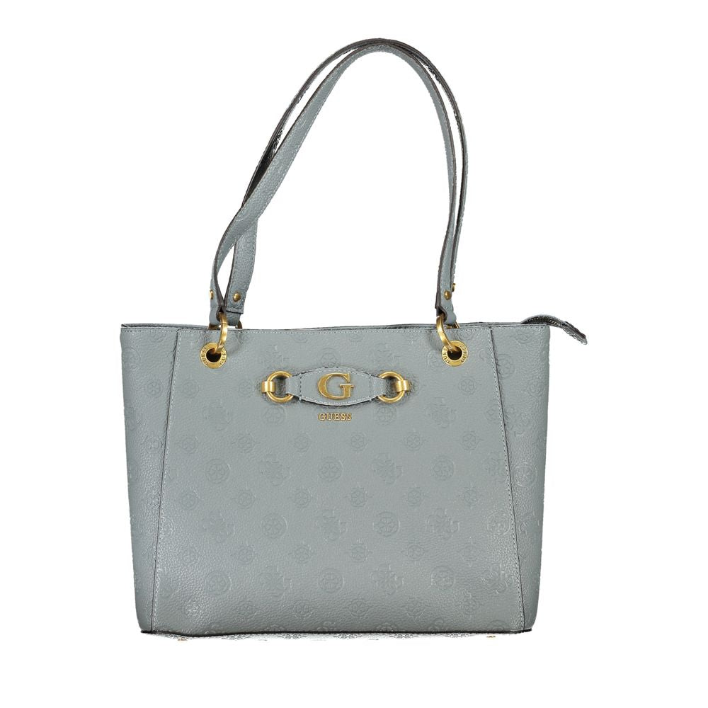 Front view with bag zipped and handles upright.