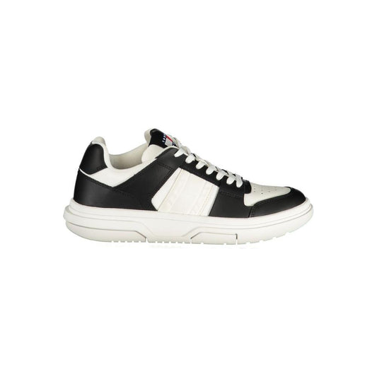 Tommy Hilfiger Black Leather Women Sneaker