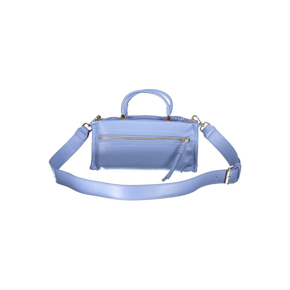 Front view with bag zipped and handles upright.