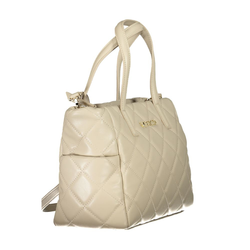 Front view with bag zipped and handles upright.