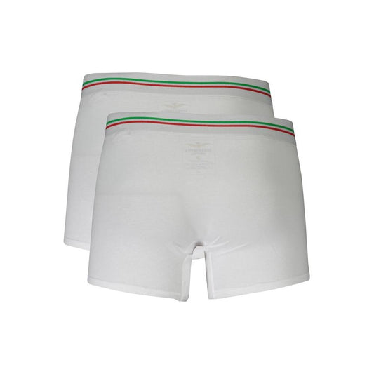 Aeronautica Militare White Cotton Underwear