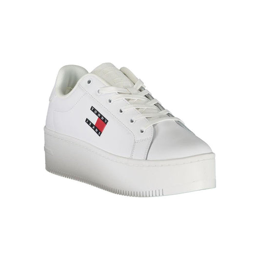 Tommy Hilfiger White Polyester Sneaker