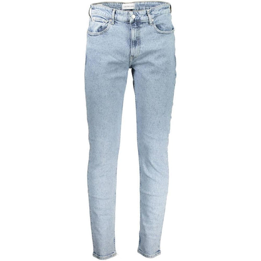 Calvin Klein Light Blue Cotton Men Jeans