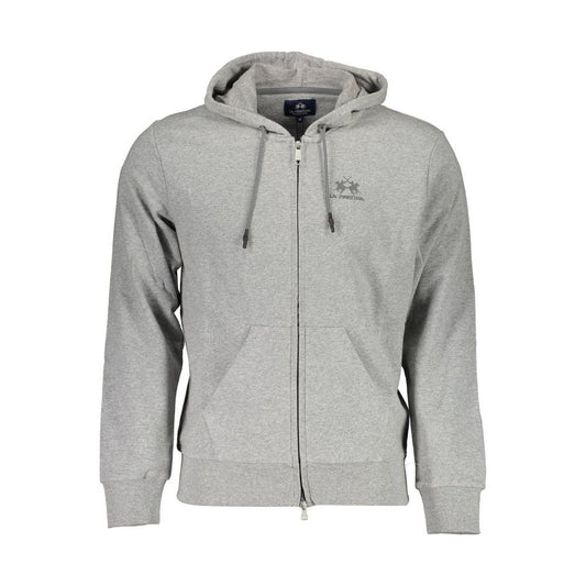 La Martina Brown Cotton Men Sweater Hoodie