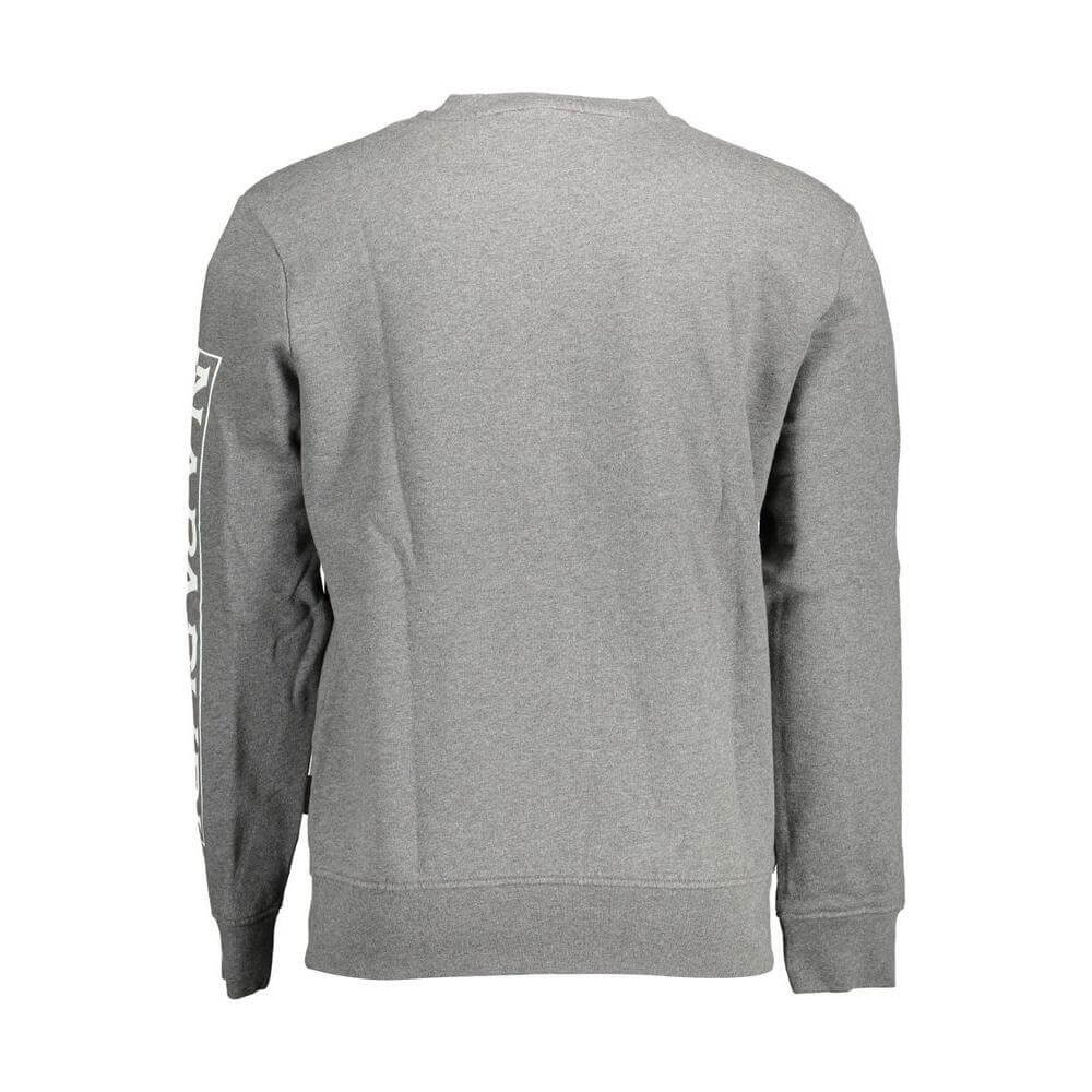 Napapijri Brown Cotton Men Sweater NA-37263-3XL