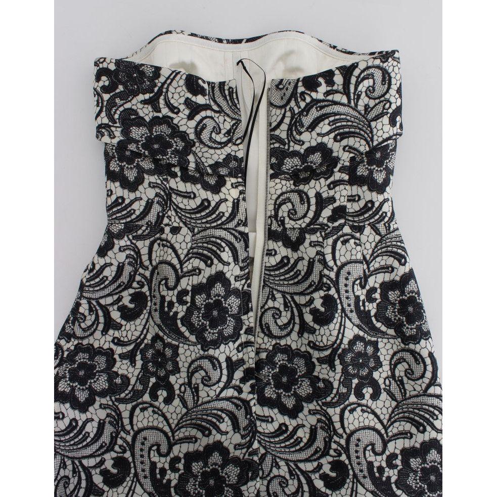 优雅丝绸蕾丝紧身胸衣长裙