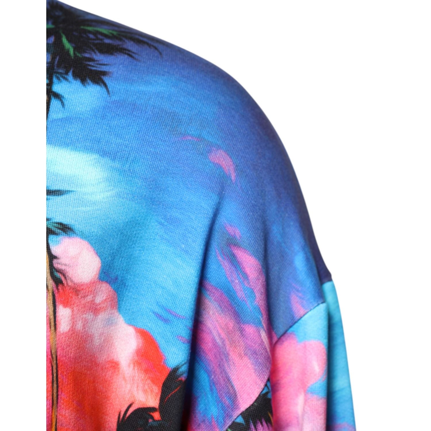 Dolce & Gabbana Multicolor Print Hooded Sweatshirt Sweater