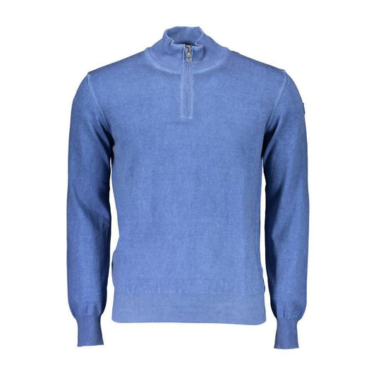 North Sails Blue Cotton Men Sweater