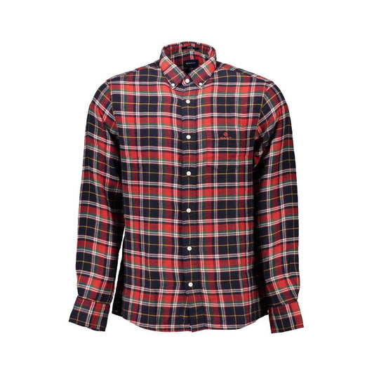 Gant Red Cotton Men Shirt