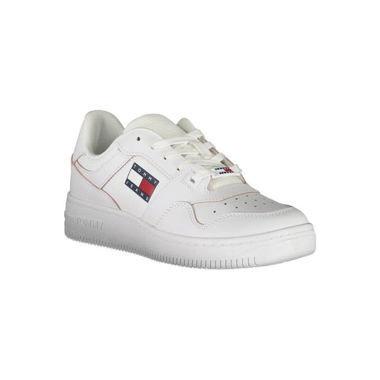 Tommy Hilfiger White Leather Women Sneaker