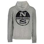 North Sails Gray Cotton Men Sweater NO-16044-XXL