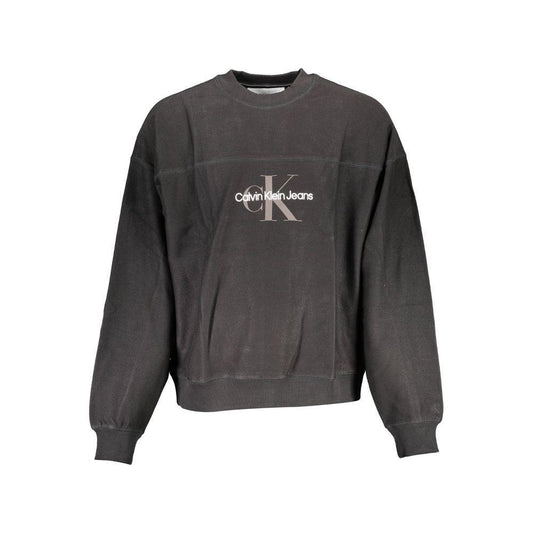 Calvin Klein Black Cotton Men Sweater CA-16681-M