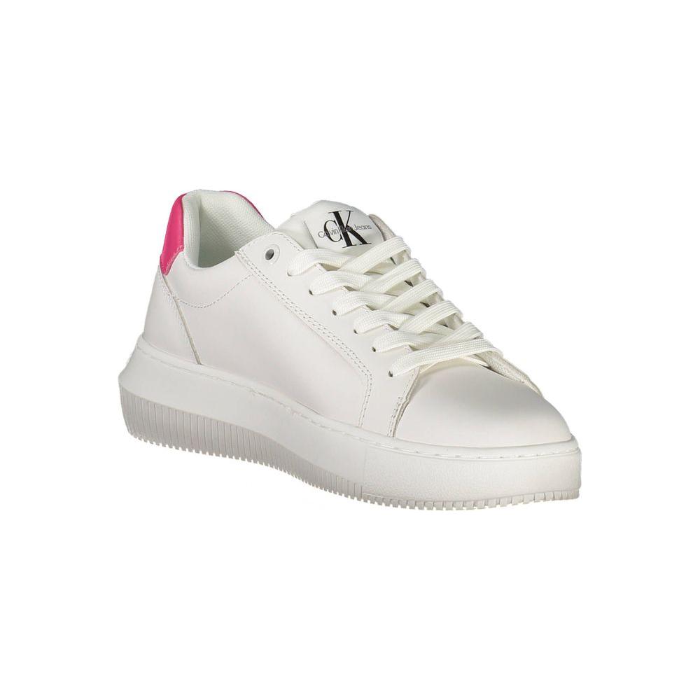Calvin Klein White Leather Women Sneaker