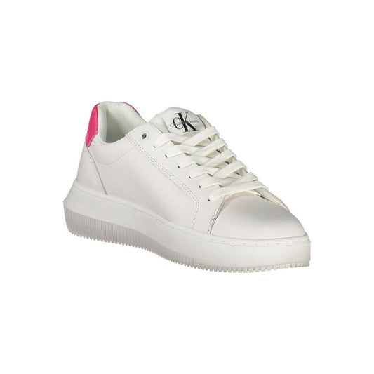 Calvin Klein White Leather Women Sneaker