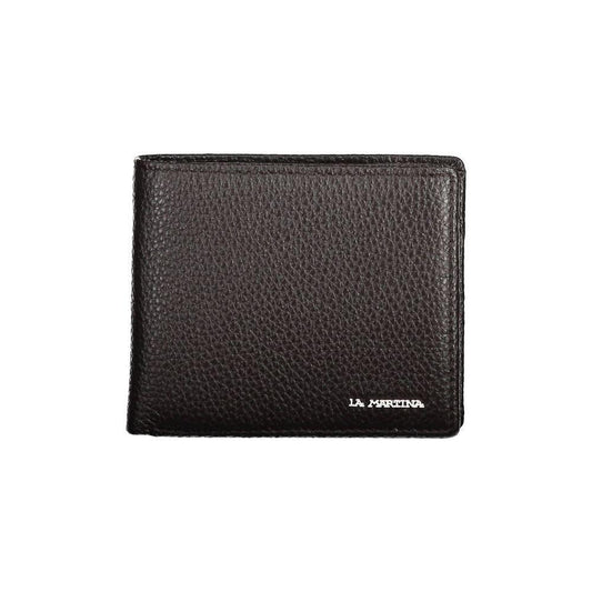 La Martina Brown Leather Men Wallet