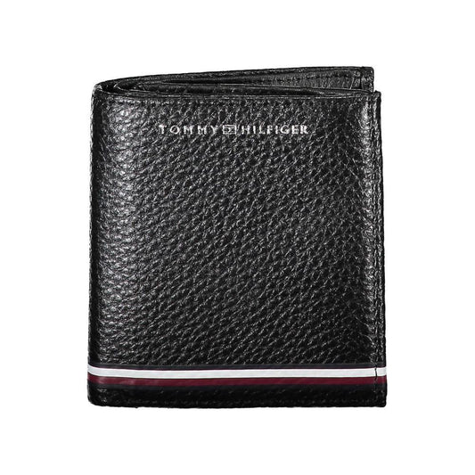 Tommy Hilfiger Black Leather Men Wallet