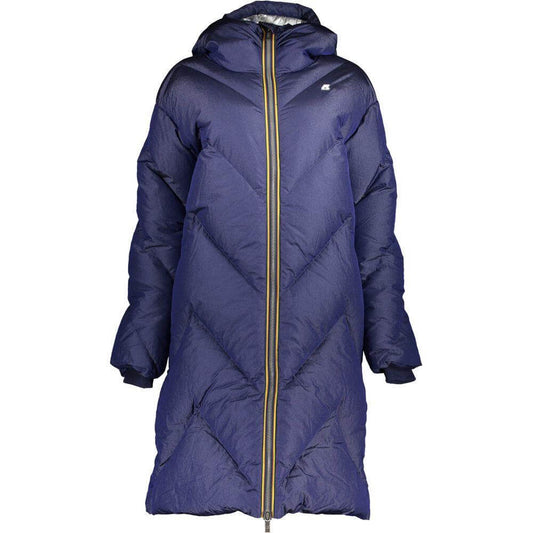 K-WAY Blue Polyamide Jackets & Coat KW-22241-XS