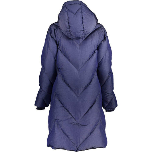 K-WAY Blue Polyamide Jackets & Coat KW-22241-XS