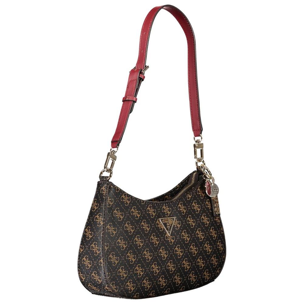 Front view with bag zipped and handles upright.