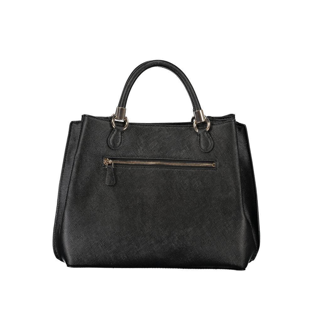 Front view with bag zipped and handles upright.