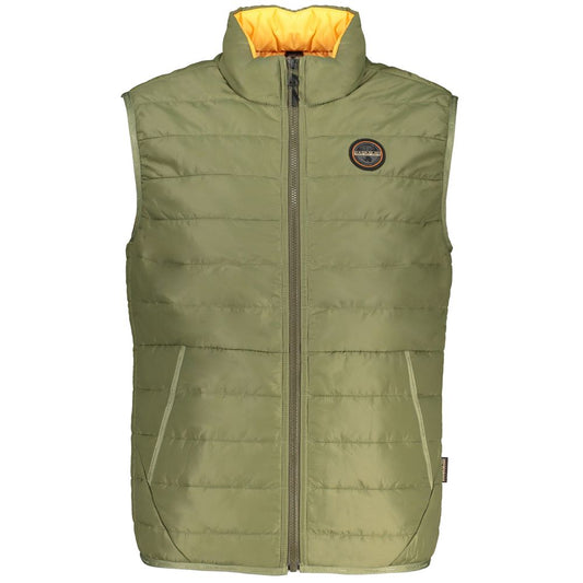 Napapijri Green Polyester Sleveless Jacket