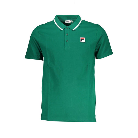 Fila Green Cotton Polo Shirt