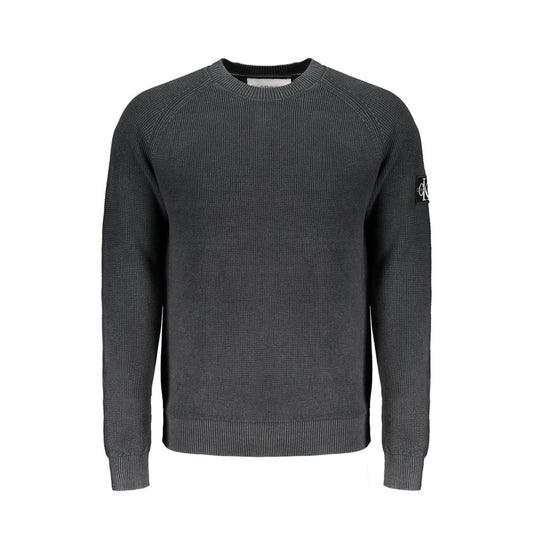 Calvin Klein Black Cotton Sweater CA-29543-XXL