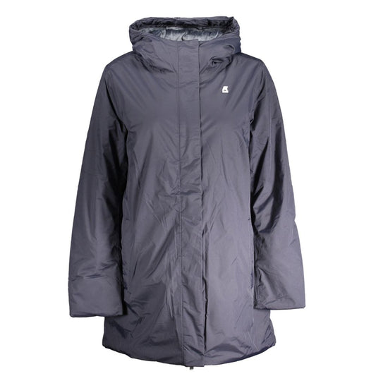 K-WAY Blue Polyamide Jackets & Coat KW-30642-XS