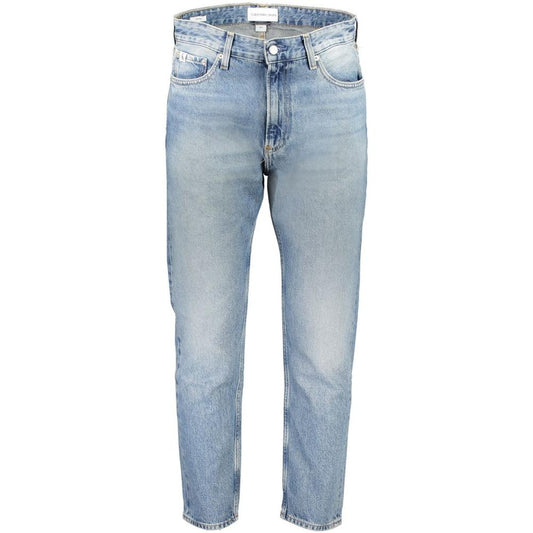 Calvin Klein Light Blue Cotton Men Jeans