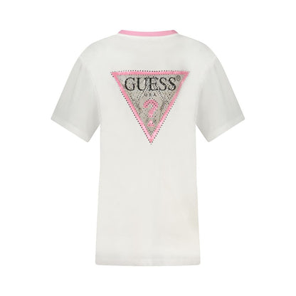 Guess Jeans White Cotton T-Shirt