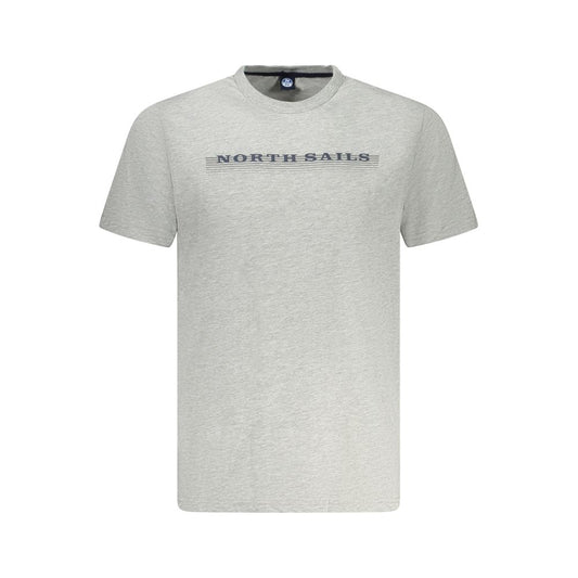 North Sails Brown Cotton Men T-Shirt