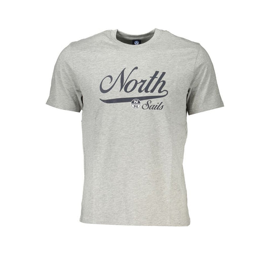 North Sails Brown Cotton Men T-Shirt