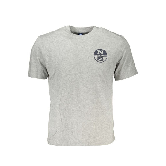North Sails Brown Cotton Men T-Shirt