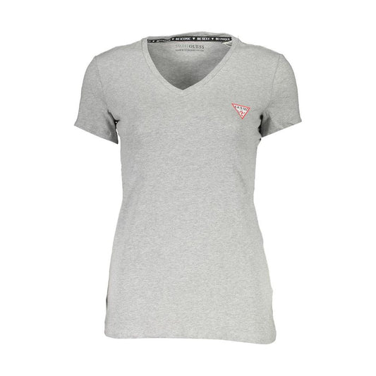 Guess Jeans Gray Cotton Women T-Shirt