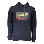 Cavalli Class Blue Cotton Men Sweater CA-26730-S