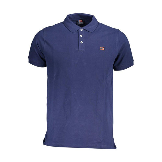 Norway 1963 Blue Cotton Men Polo Shirt