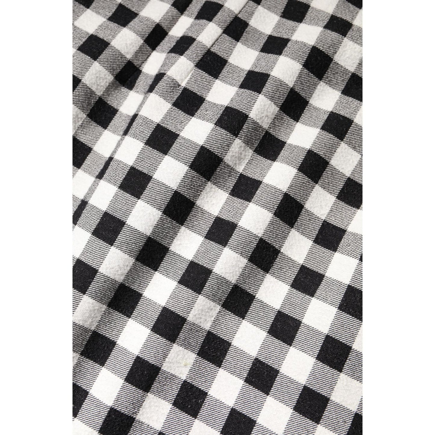 Dolce & Gabbana White Black Checkered Sleeveless Sheath Dress