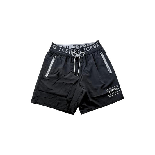 Iceberg Black Polyester Men's Swim Short