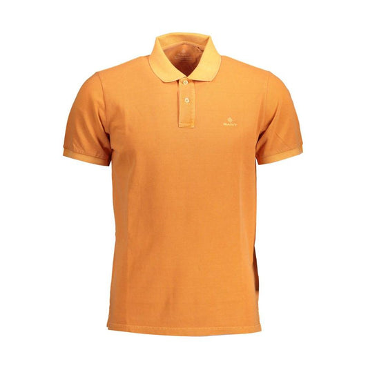 Gant Orange Cotton Men Polo
