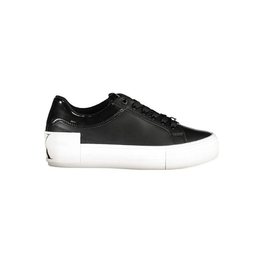 Calvin Klein Black Leather Women Sneaker