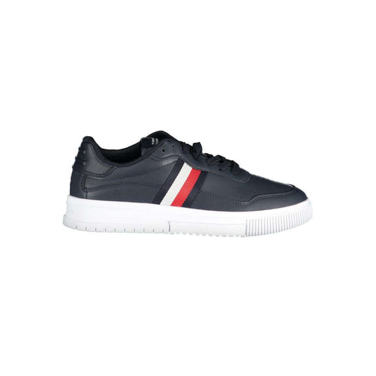Tommy Hilfiger Blue Leather Men Sneaker TO-37378-EU40/US7
