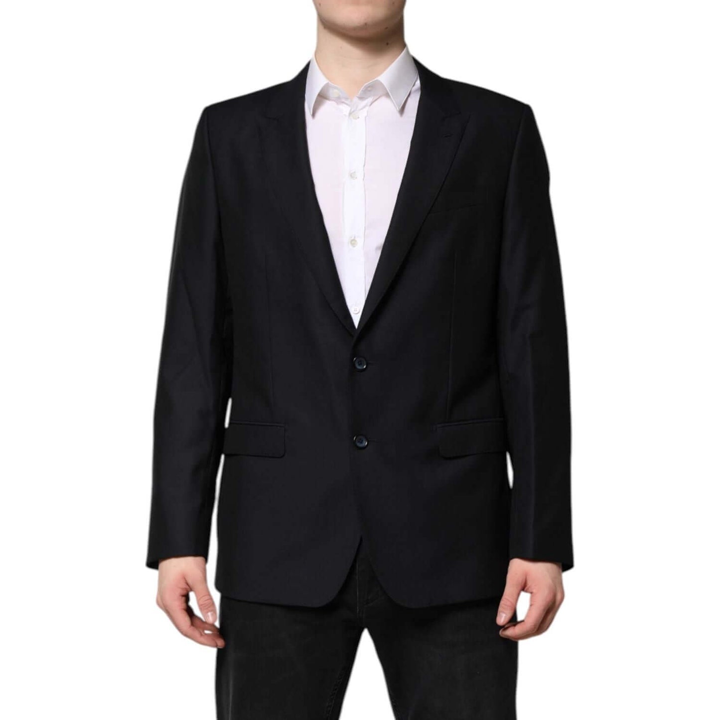 Dolce & Gabbana Dark Blue MARTINI Wool Blazer Coat Jacket KOS2341-52