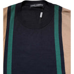 Dolce & Gabbana Multicolor Stripes Crew Neck Pullover Sweater TSH90521-48
