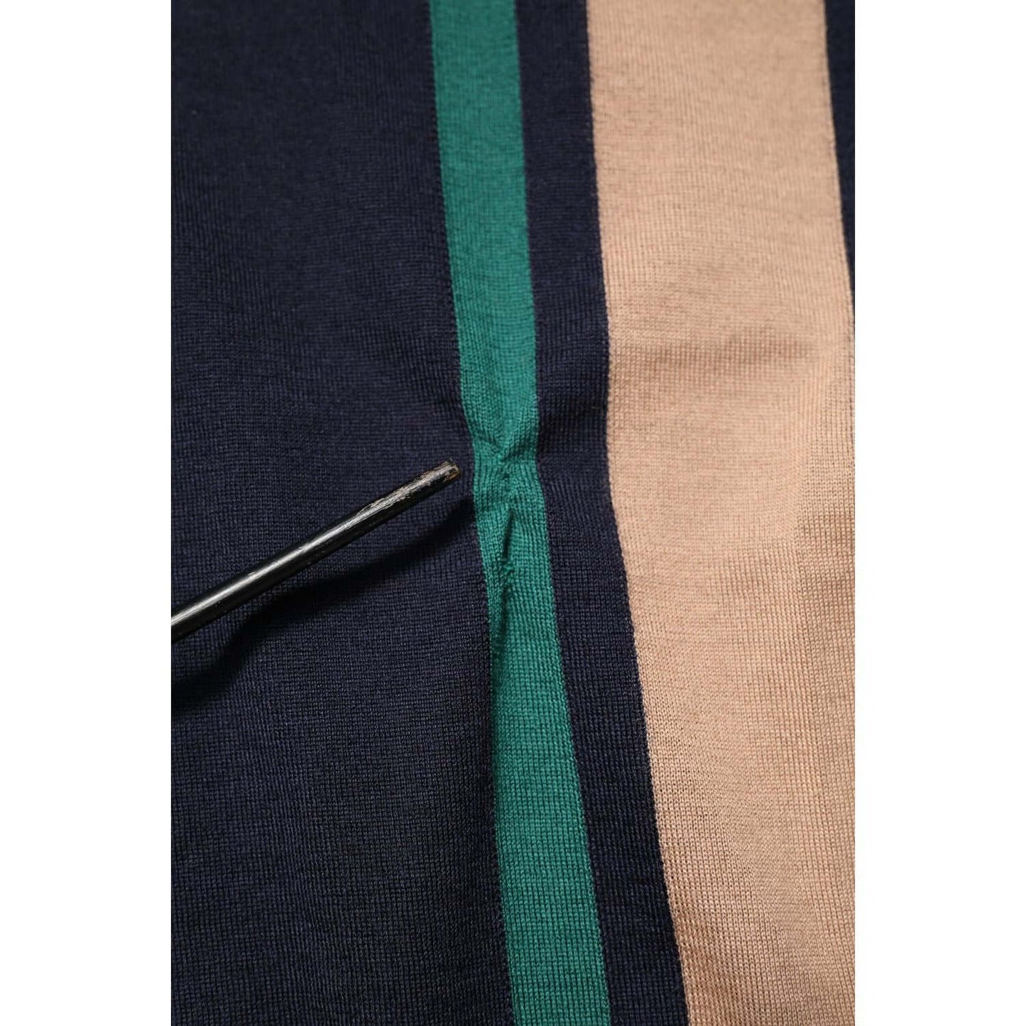 Dolce & Gabbana Multicolor Stripes Crew Neck Pullover Sweater TSH90521-48