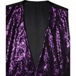 Dolce & Gabbana Purple Sequined Dress Formal Waistcoat Vest